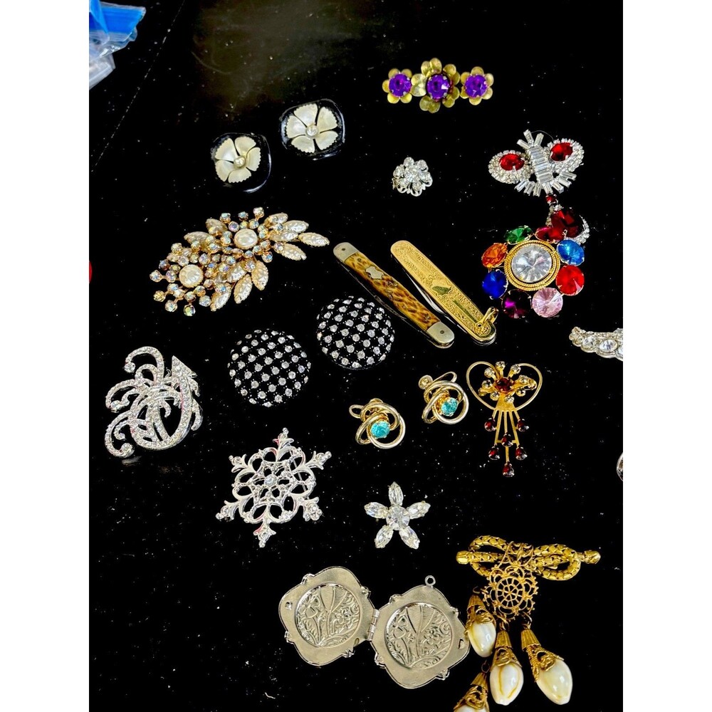 ANTIQUE ESTATE VICTORIAN JEWELRY LOT MOST WEARABLE  Good To Fair 45 Pieces